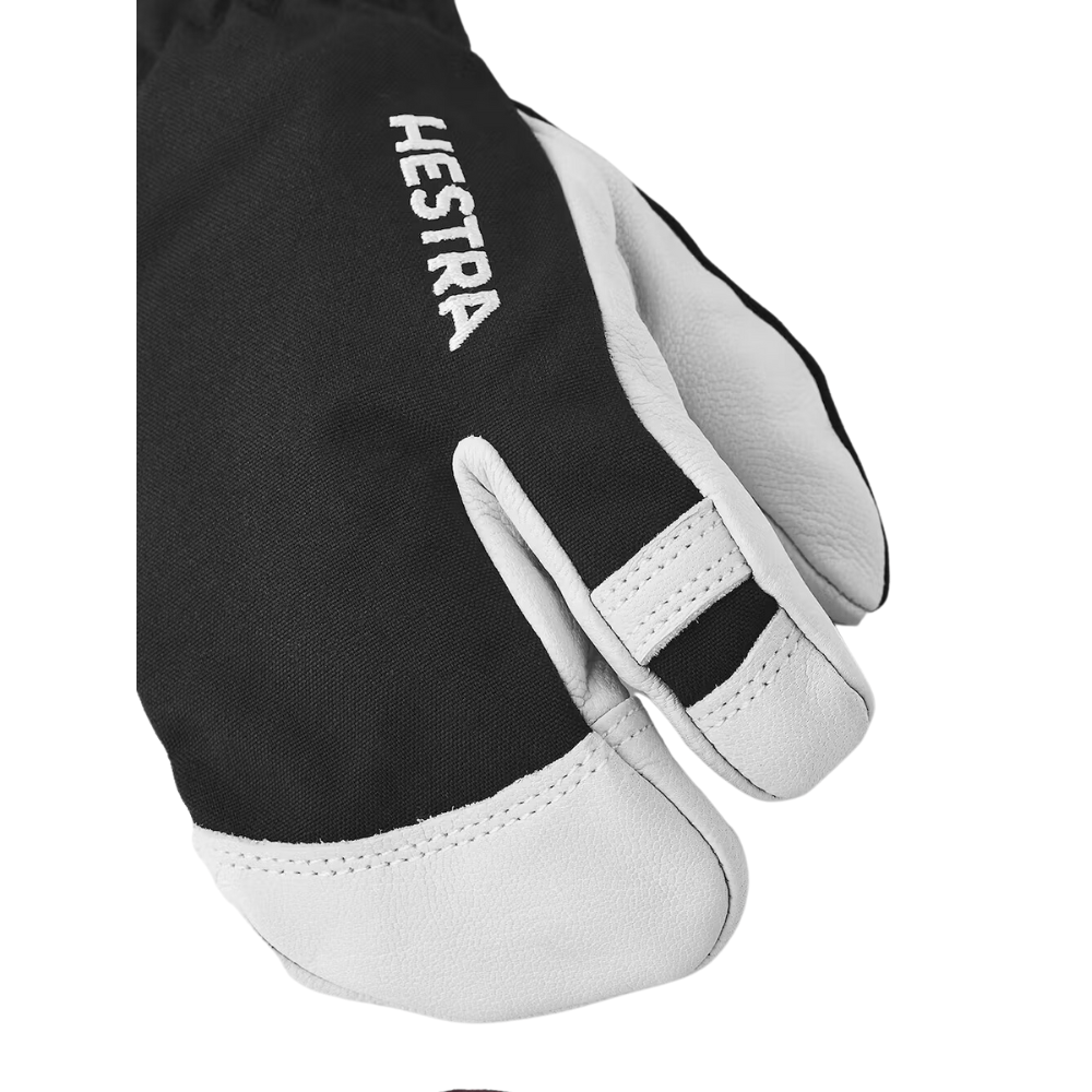 Hestra Army Leather Heli Ski Jr 3 Finger 'Trigger' Mitts - Mountain Kids Outfitters