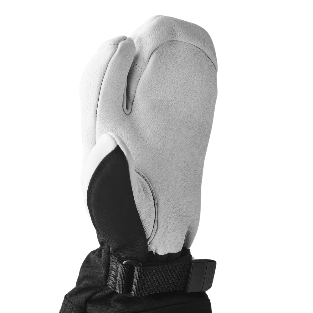 Hestra Army Leather Heli Ski Jr 3 Finger 'Trigger' Mitts - Mountain Kids Outfitters