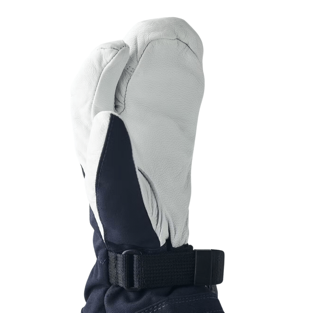 Hestra Army Leather Heli Ski Jr 3 Finger 'Trigger' Mitts - Mountain Kids Outfitters