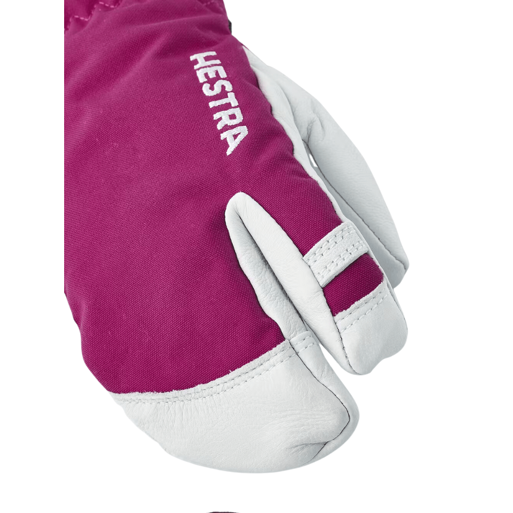 Hestra Army Leather Heli Ski Jr 3 Finger 'Trigger' Mitts - Mountain Kids Outfitters