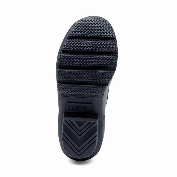Hunter Original Kids' Rain Boots (Matte) - Mountain Kids Outfitters - Navy Color - White Background sole area