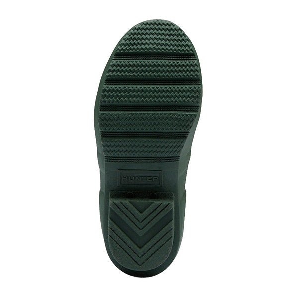 Hunter Original Kids' Rain Boots (Matte) - Mountain Kids Outfitters - Hunter Green Color - White Background sole area
