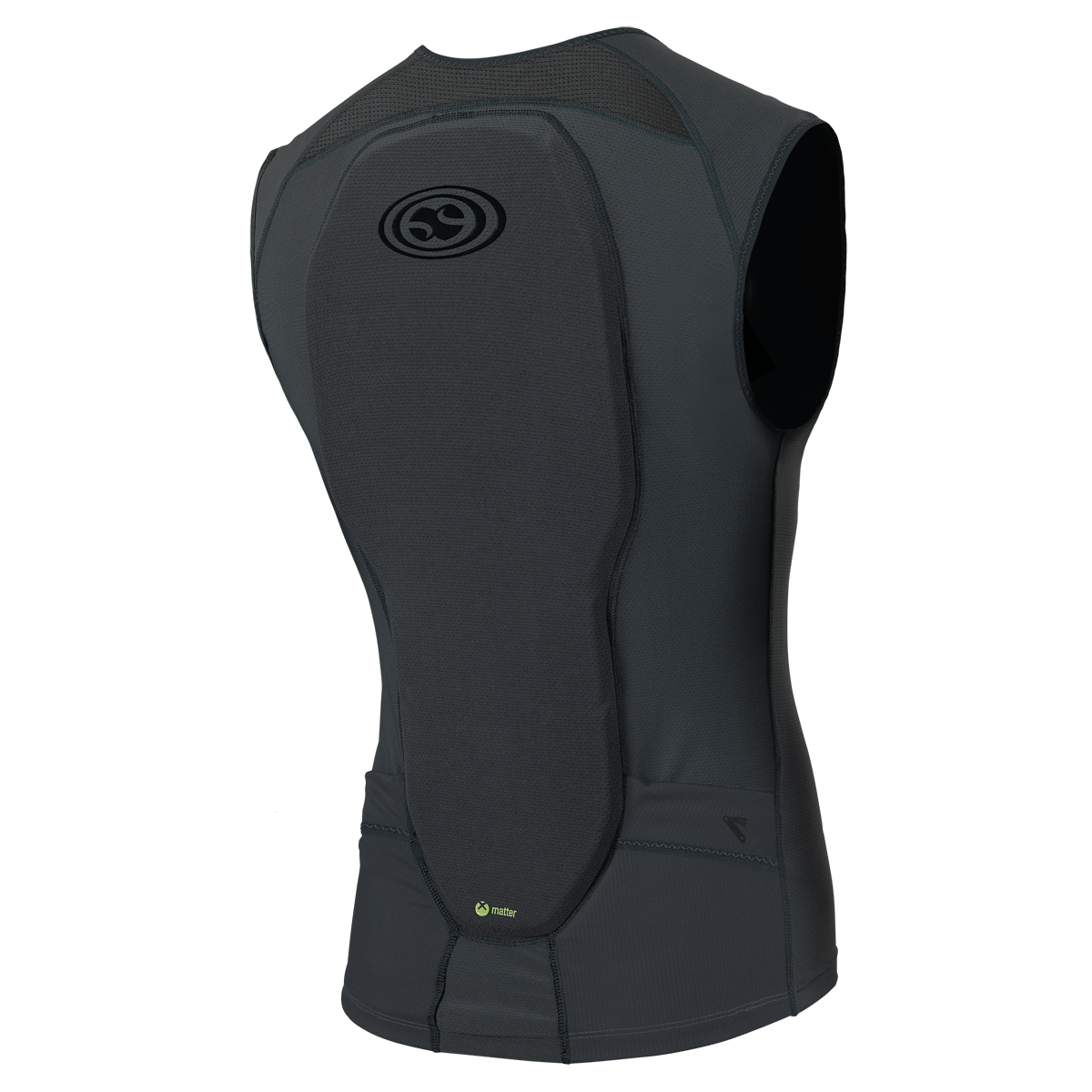 IXS Youth Flow Protect Vest - Mountain Kids Outfitters: Black, Back View