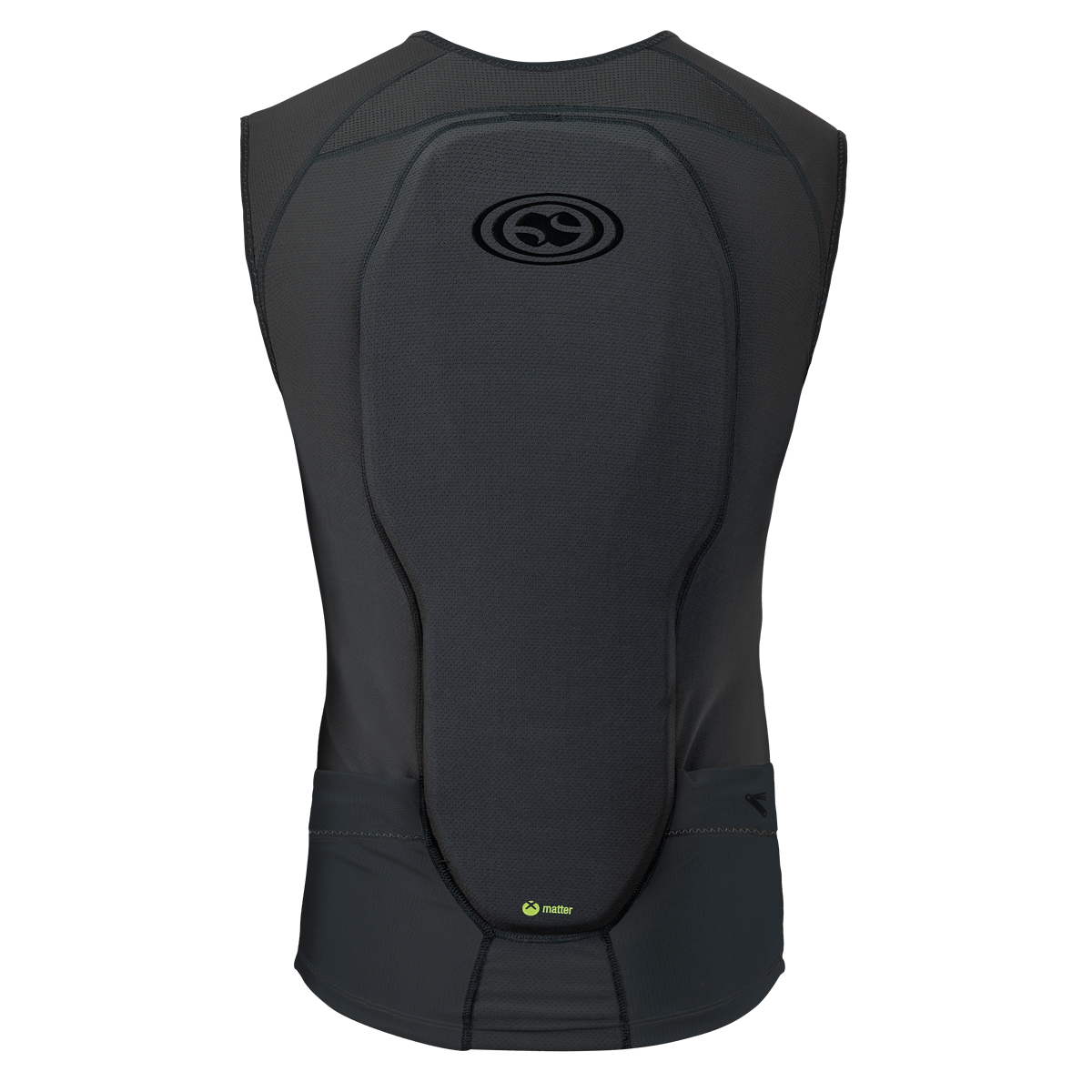 IXS Youth Flow Protect Vest - Mountain Kids Outfitters: Black, Back View