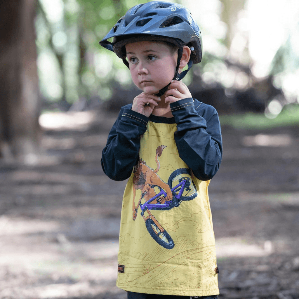 Kids Ride Shotgun Windproof Kids MTB Jersey - Mountain Kids Outfitters