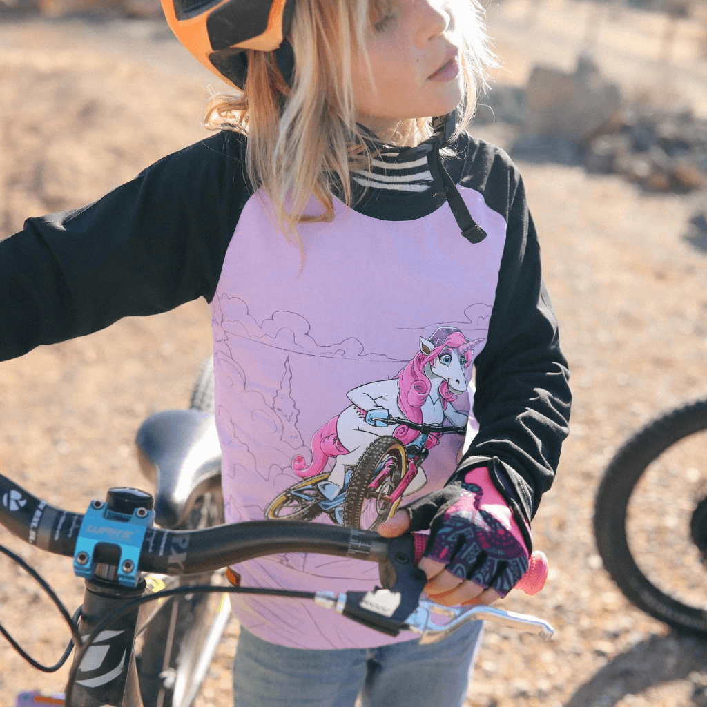 Kids Ride Shotgun Windproof Kids MTB Jersey - Mountain Kids Outfitters
