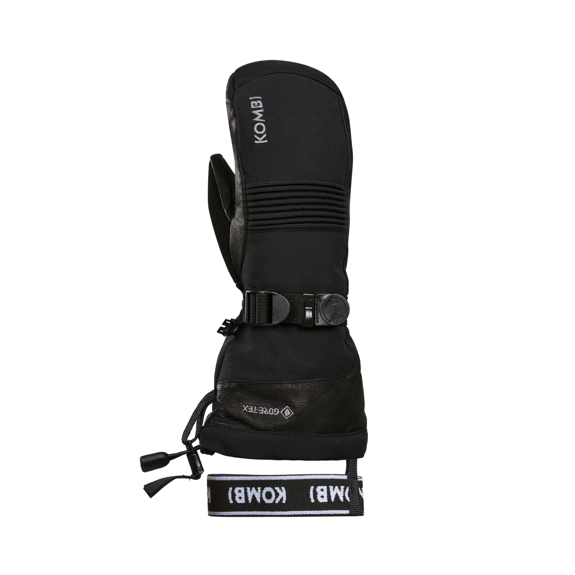 Back of Palm View - Black Kombi Rocket GORE-TEX Junior Mitten