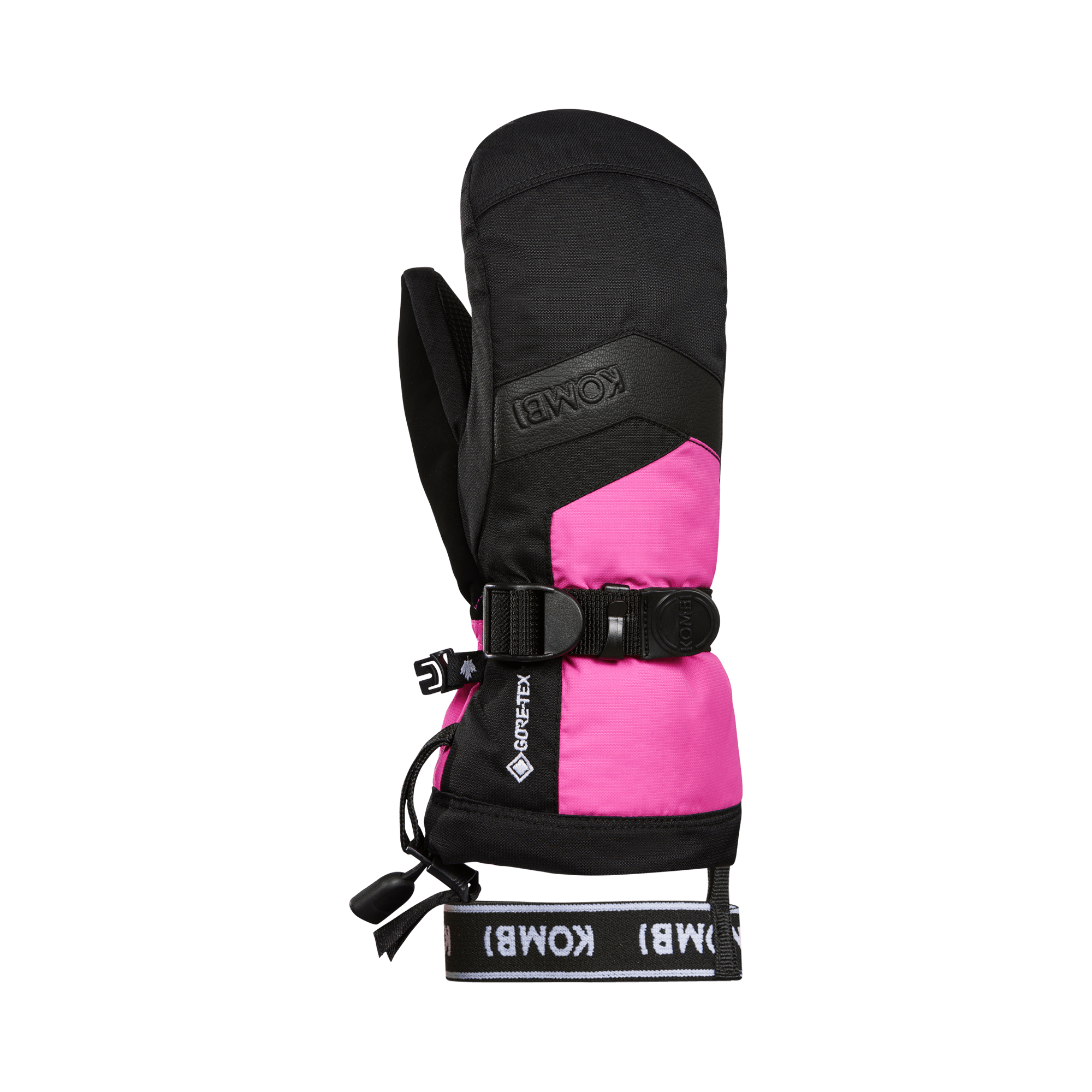Kombi Zenith Jr Mitts - Mountain Kids Outfitters in Fuchsia Fedora - Back of the Palm View