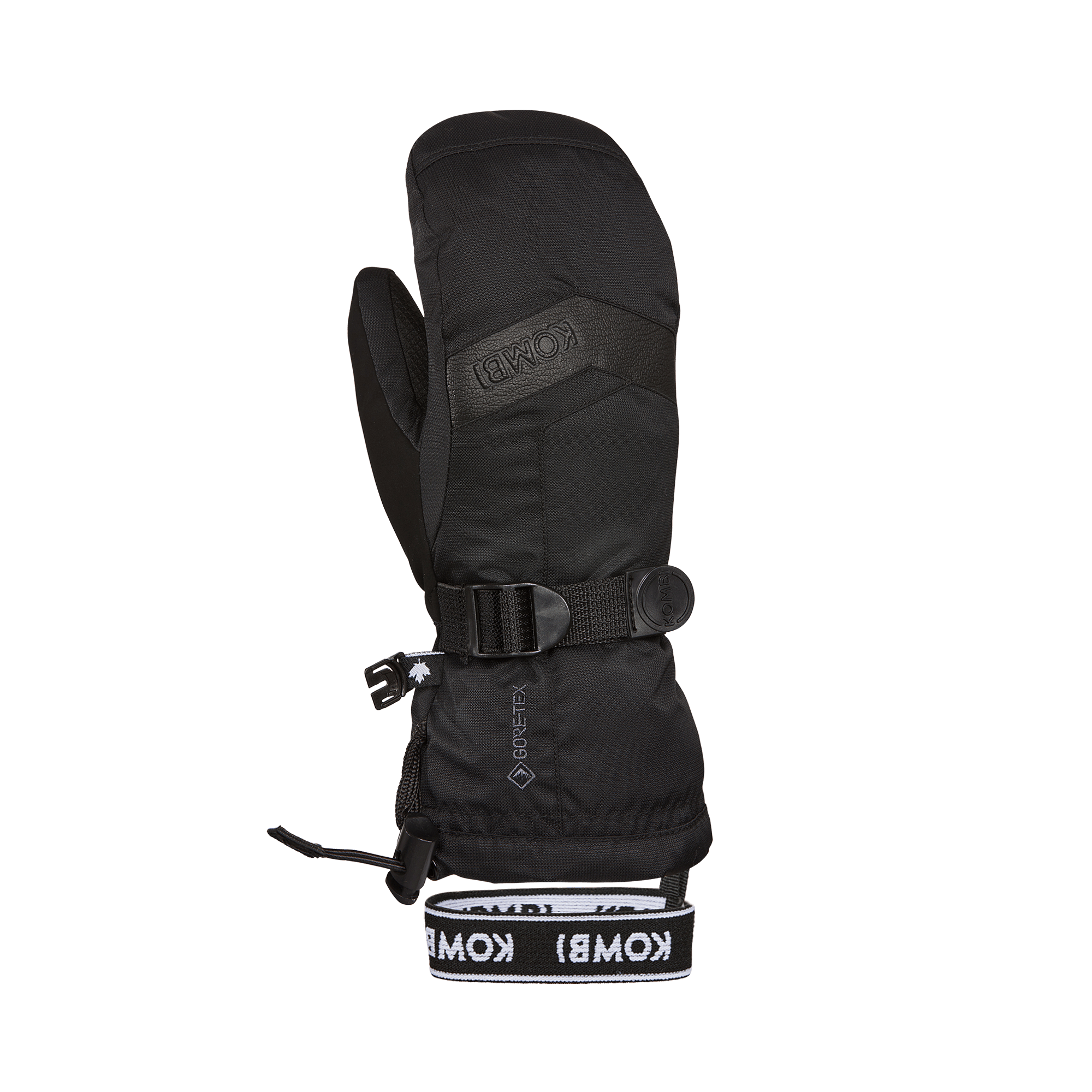 Kombi Zenith Jr Mitts - Mountain Kids Outfitters in Black - Back of the Palm View