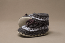 Padraig Knit Slippers (Kids Sizing) - Mountain Kids Outfitters: Brown Stripe Color - side view