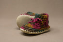 Padraig Knit Slippers (Kids Sizing) - Mountain Kids Outfitters: Brown/Maroon Color - side view
