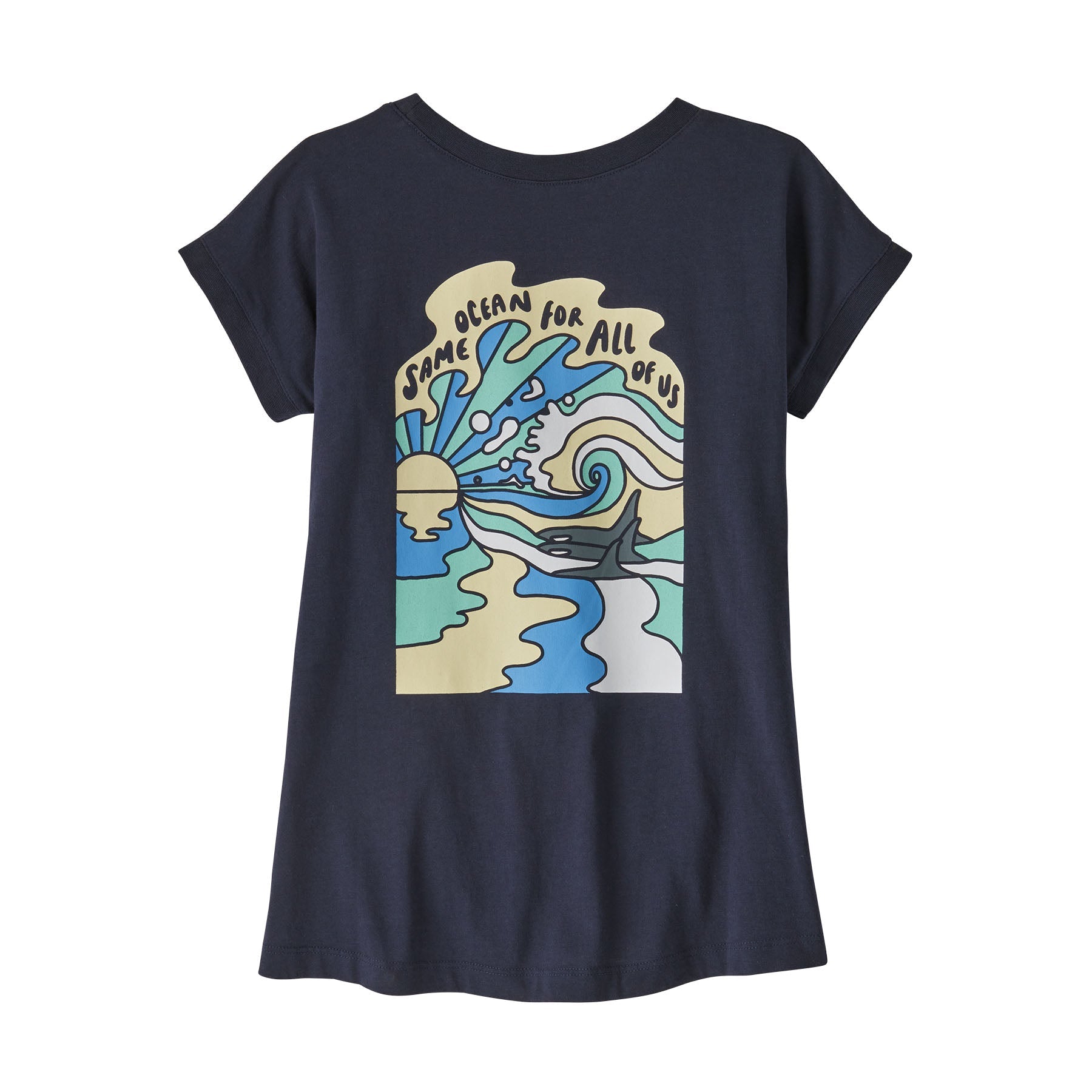 Patagonia Girls' Organic Cotton "Same Ocean" T-Shirt - Mountain Kids Outfitters