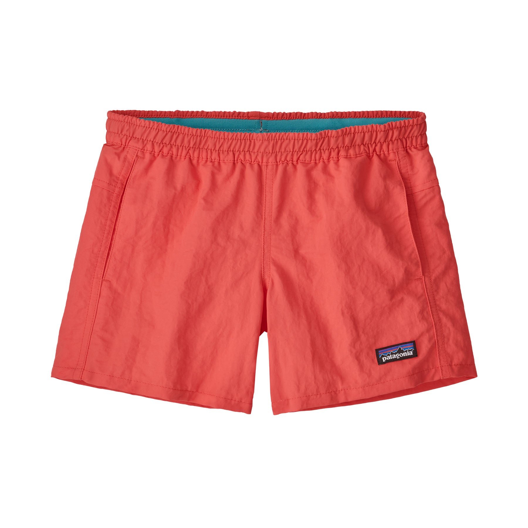Patagonia Kids Baggies Shorts 4 in. - Unlined: Coral Front View