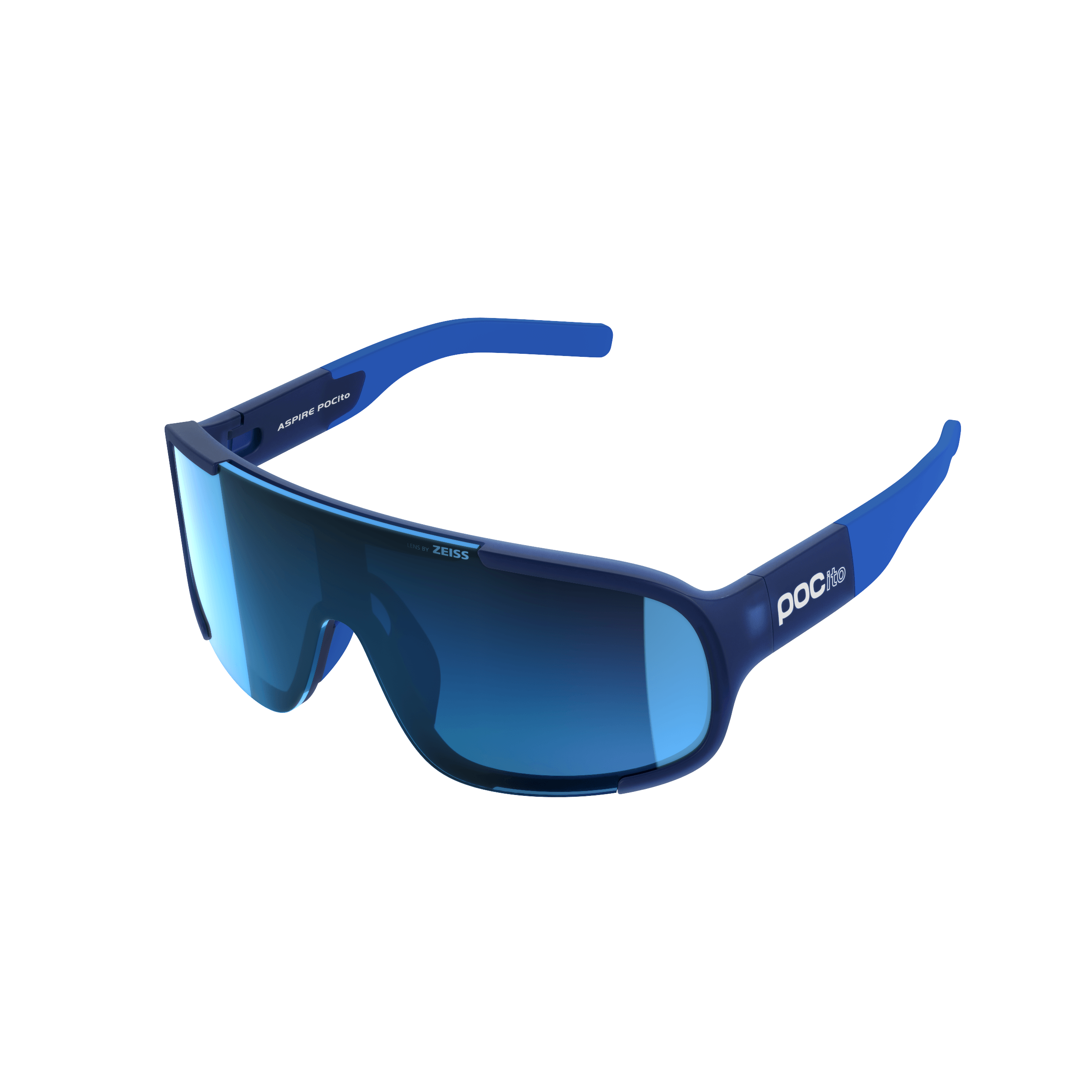 POCito Aspire Bike Sunglasses - Mountain Kids Outfitters: Lead Blue Translucent, Top View
