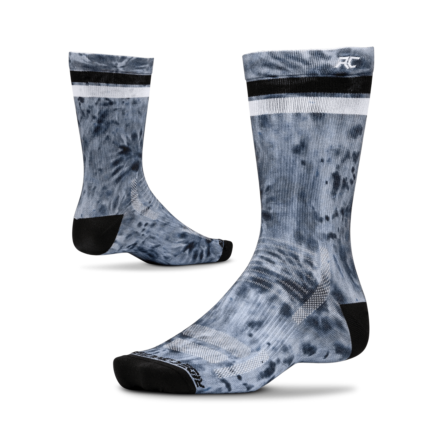 Ride Concepts Alibi - Synthetic 8" Sock - Mountain Kids Outfitters: Charcoal, Front View