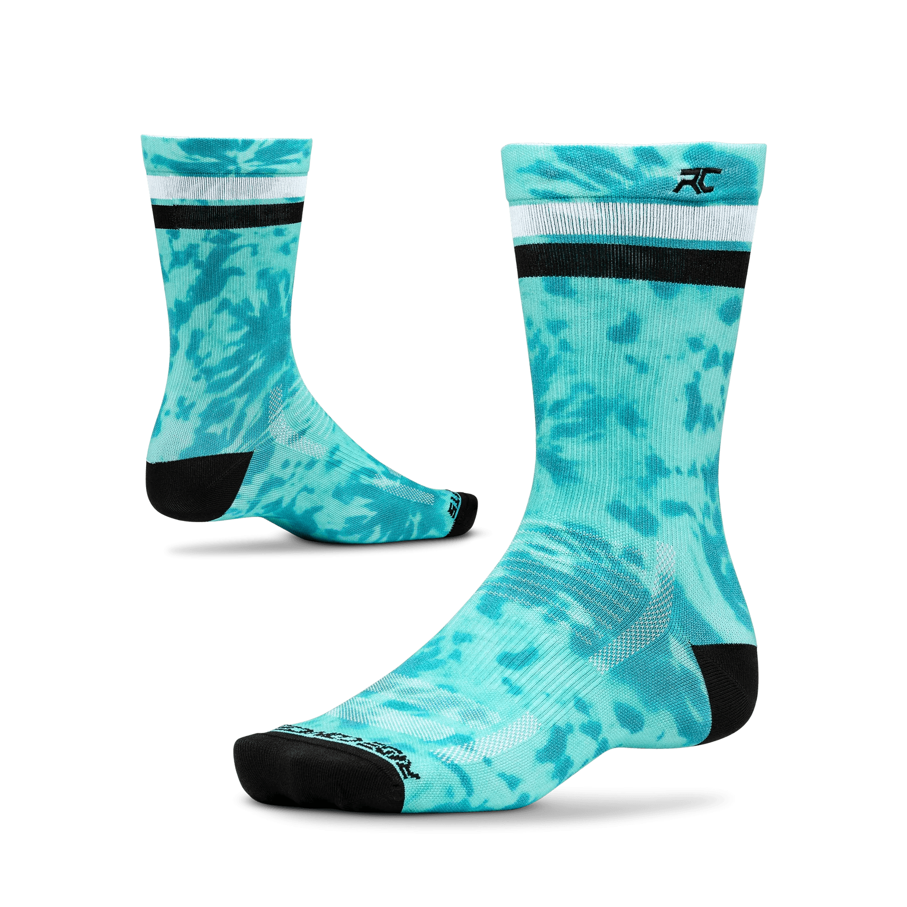 Ride Concepts Alibi - Synthetic 8" Sock - Mountain Kids Outfitters: Blue, Front View