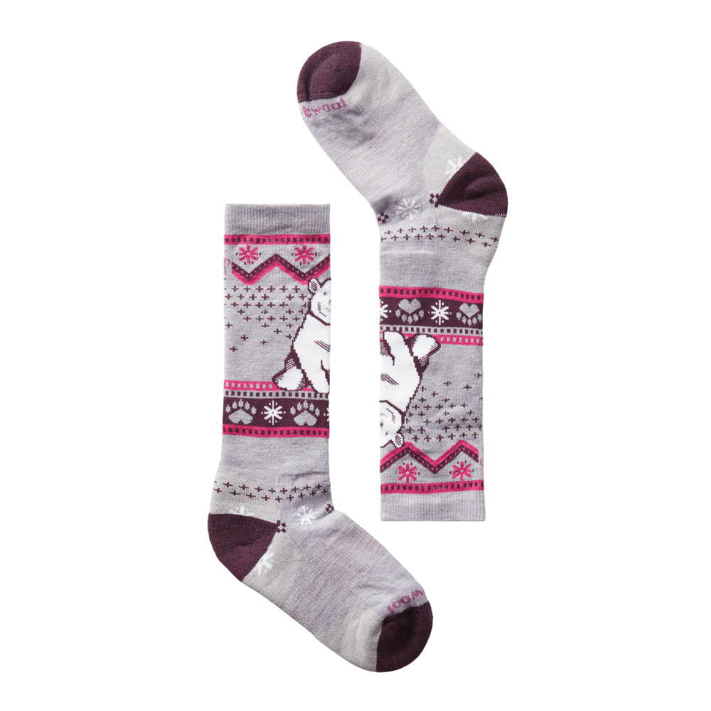 Smartwool Kids' Wintersport Bear Pattern Ski Socks - Mountain Kids Outfitters
