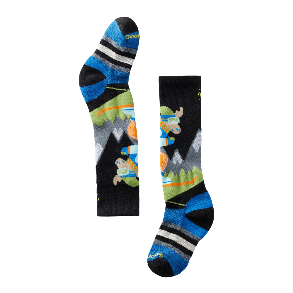 Smartwool Kids' Wintersport Full Cushion Mountain Moose Pattern OTC Socks - Mountain Kids Outfitters