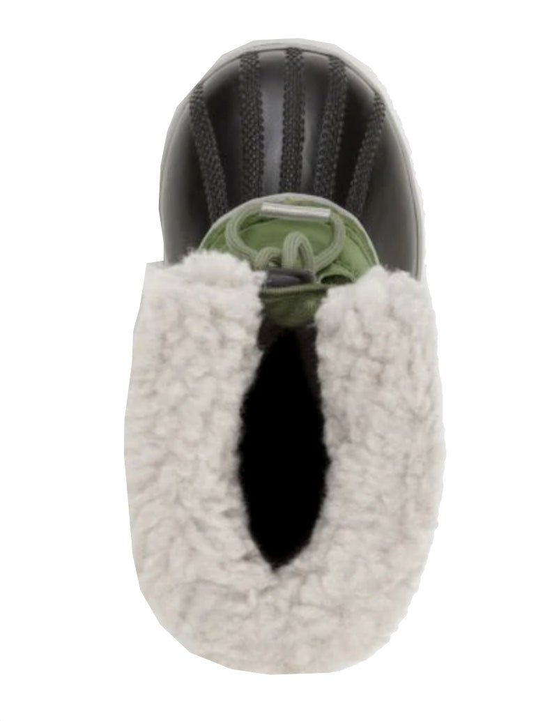 Sorel Children's Yoot Pac Nylon Snow Boots - Mountain Kids Outfitters - Hiker Green Color - White Background top view