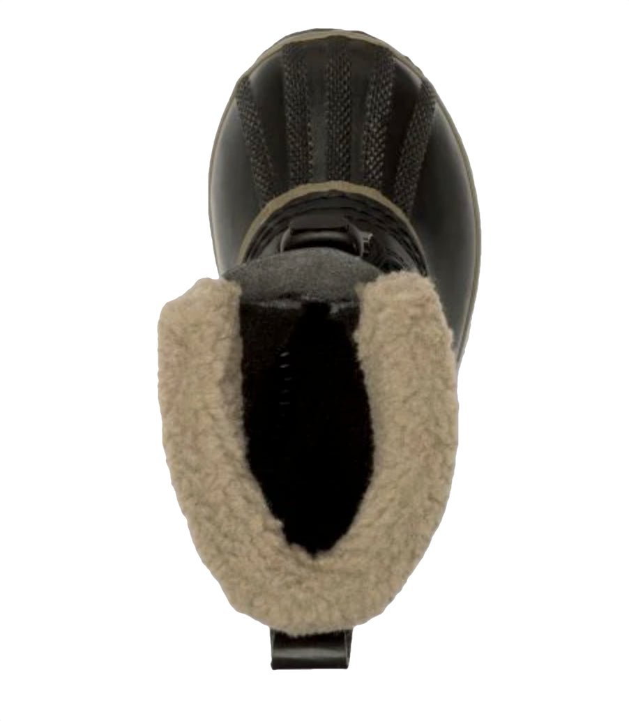 Sorel Children's Yoot Pac TP Snow Boots - Mountain Kids Outfitters - Black Color - White Background top view