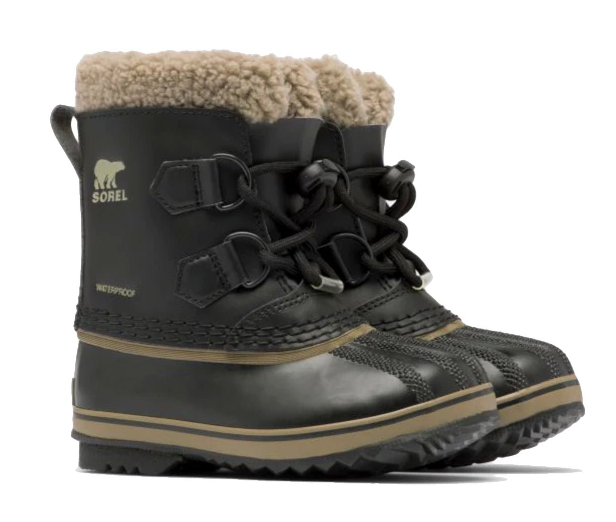 Sorel Children's Yoot Pac TP Snow Boots - Mountain Kids Outfitters - Black Color - White Background side view
