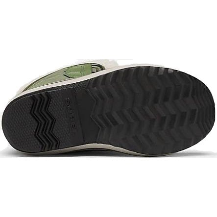 Sorel Youth Yoot Pac Nylon Winter Boots - Mountain Kids Outfitters in Uniform Green on a white background showing sole area
