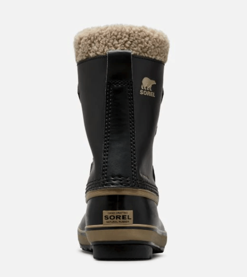 Sorel Youth Yoot Pac TP Snow Boots - Mountain Kids Outfitters - Black Color - White Background back view