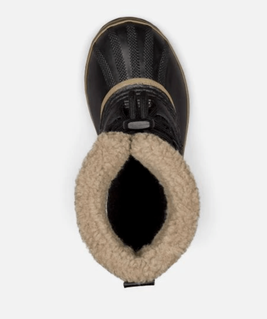 Sorel Youth Yoot Pac TP Snow Boots - Mountain Kids Outfitters - Black Color - White Background top view
