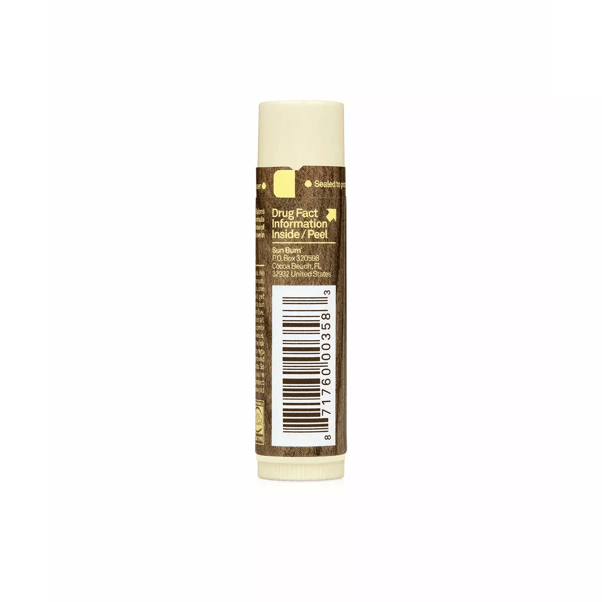 Sun Bum SPF 30 Lip Balm - Mountain Kids Outfitters: Coconut, Back View