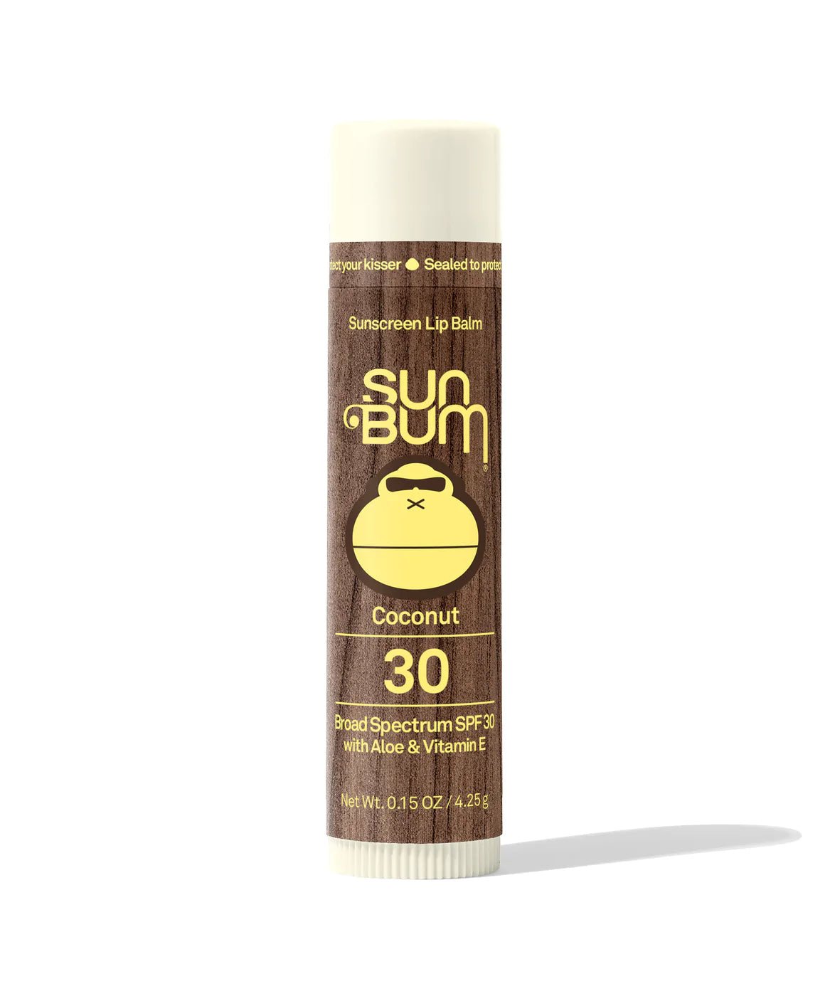 Sun Bum SPF 30 Lip Balm - Mountain Kids Outfitters: Coconut, Front View