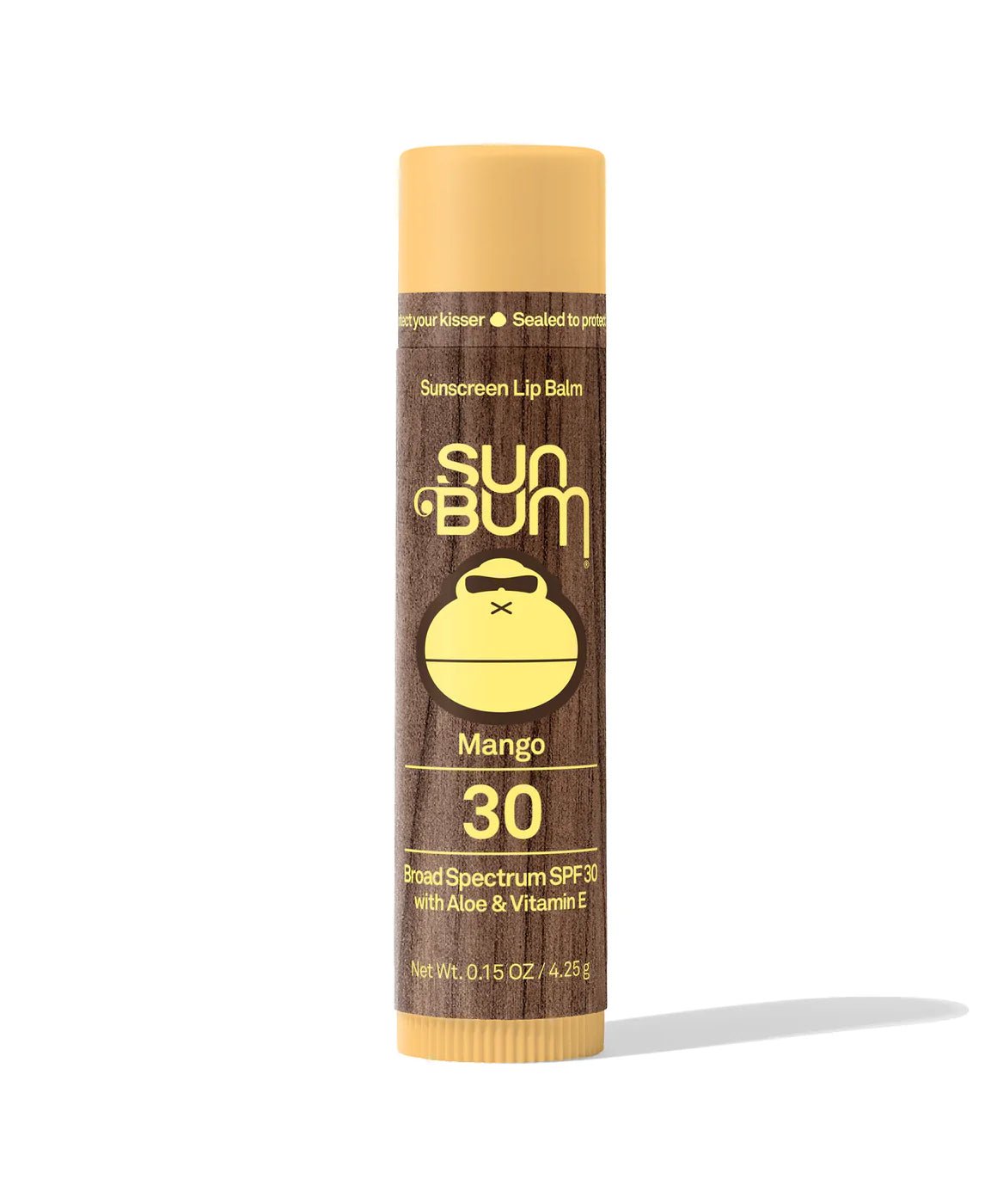 Sun Bum SPF 30 Lip Balm - Mountain Kids Outfitters: Mango, Front View