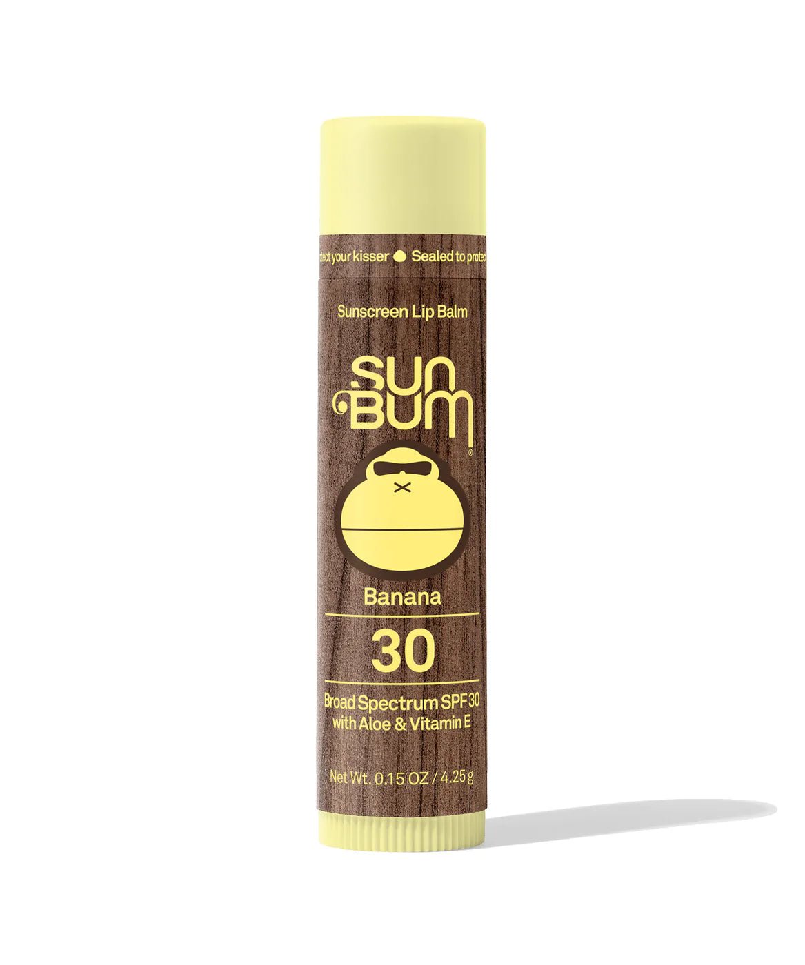 Sun Bum SPF 30 Lip Balm - Mountain Kids Outfitters: Banana, Front View