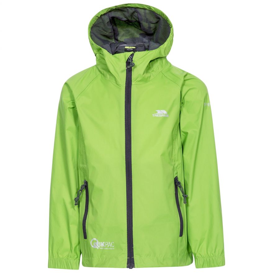 Trespass Qikpac Kids Rain Jacket - Mountain Kids Outfitters