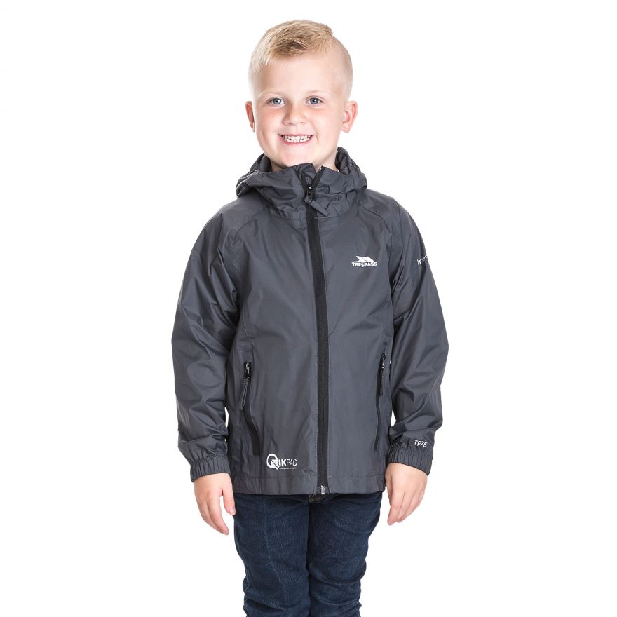 Trespass Qikpac Kids Rain Jacket - Mountain Kids Outfitters