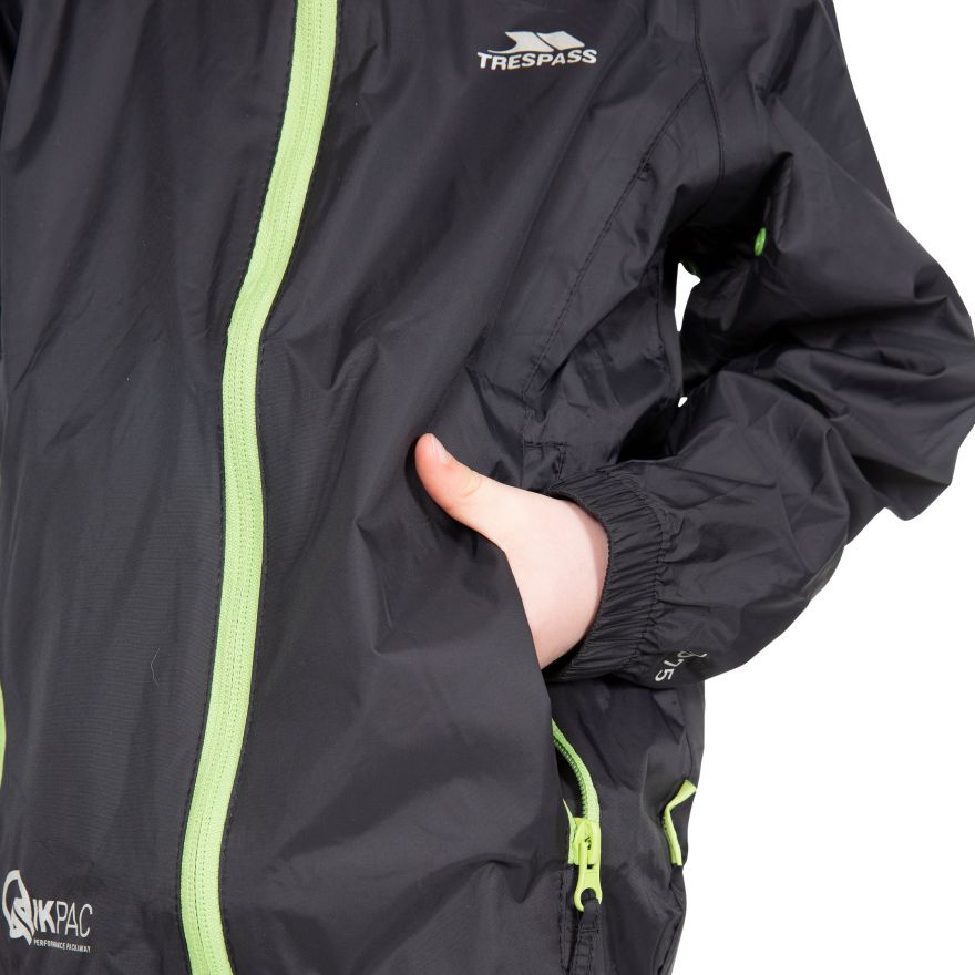 Trespass Qikpac Kids Rain Jacket - Mountain Kids Outfitters