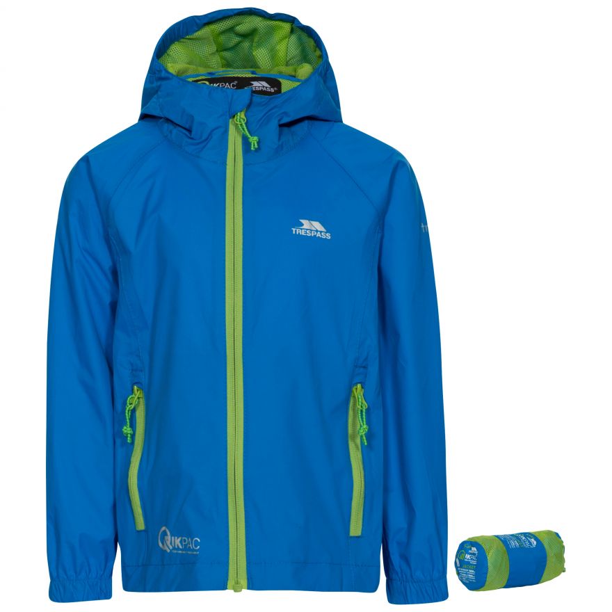 Trespass Qikpac Kids Rain Jacket - Mountain Kids Outfitters