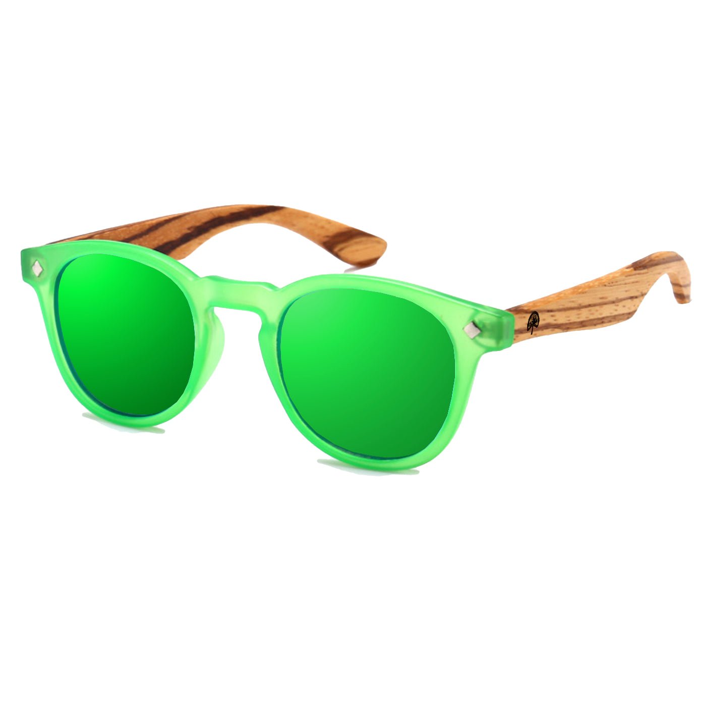 Wildwood Kids Cat Eye Sunglasses: Polarized Fun 3-9 Years Green Mirror