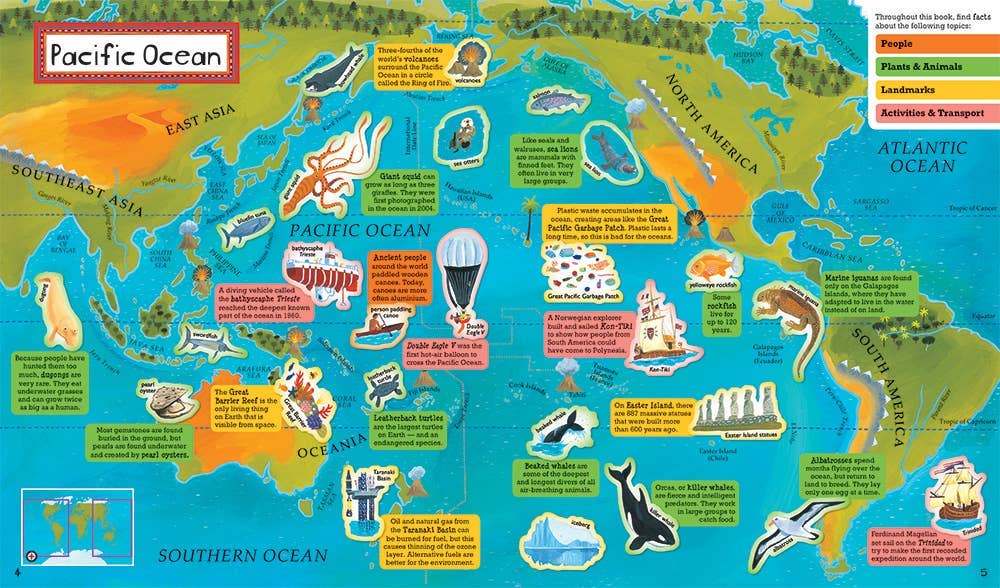 Barefoot Books World Atlas Sticker Book