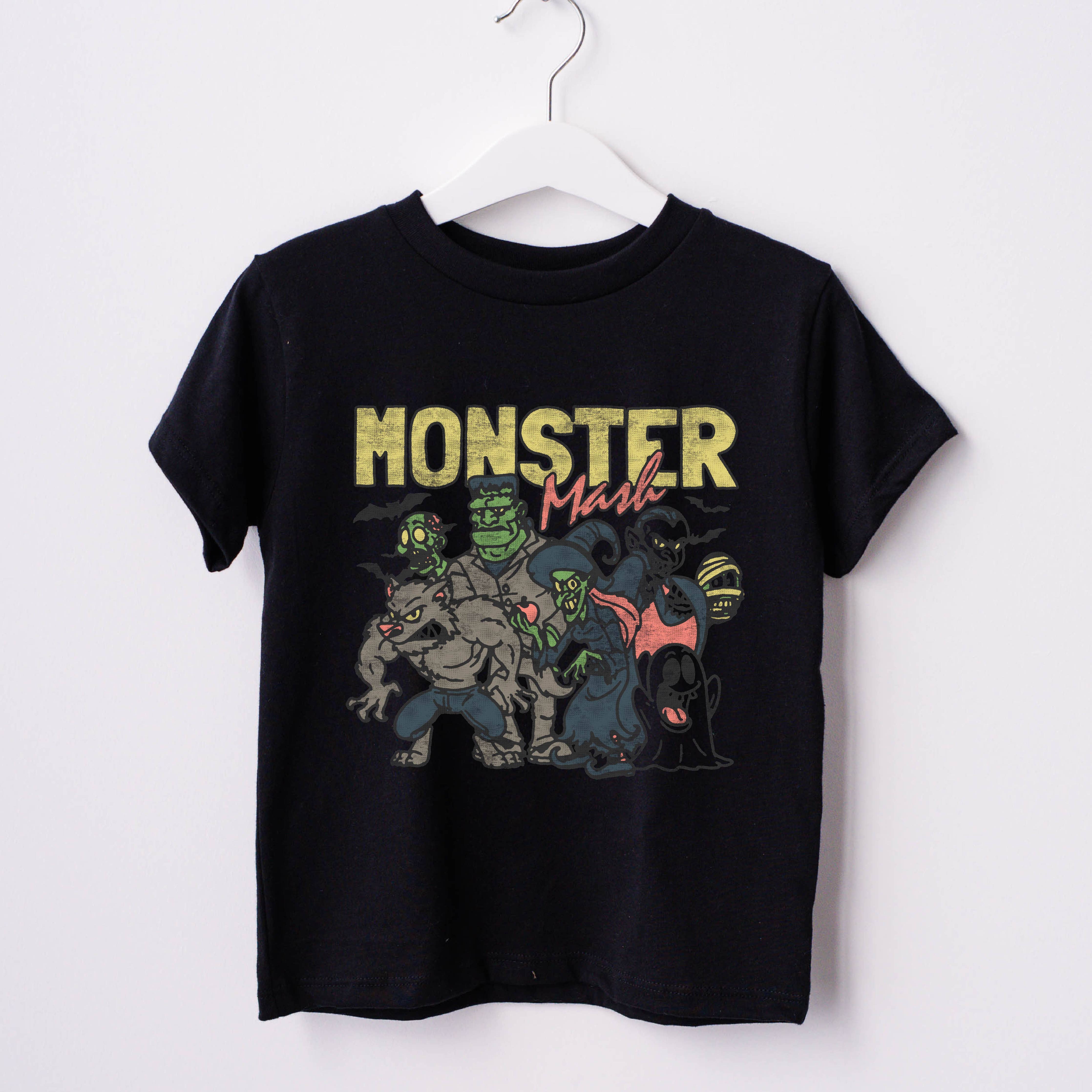 Kids Halloween Shirt Monster Graphic Tee For Toddler