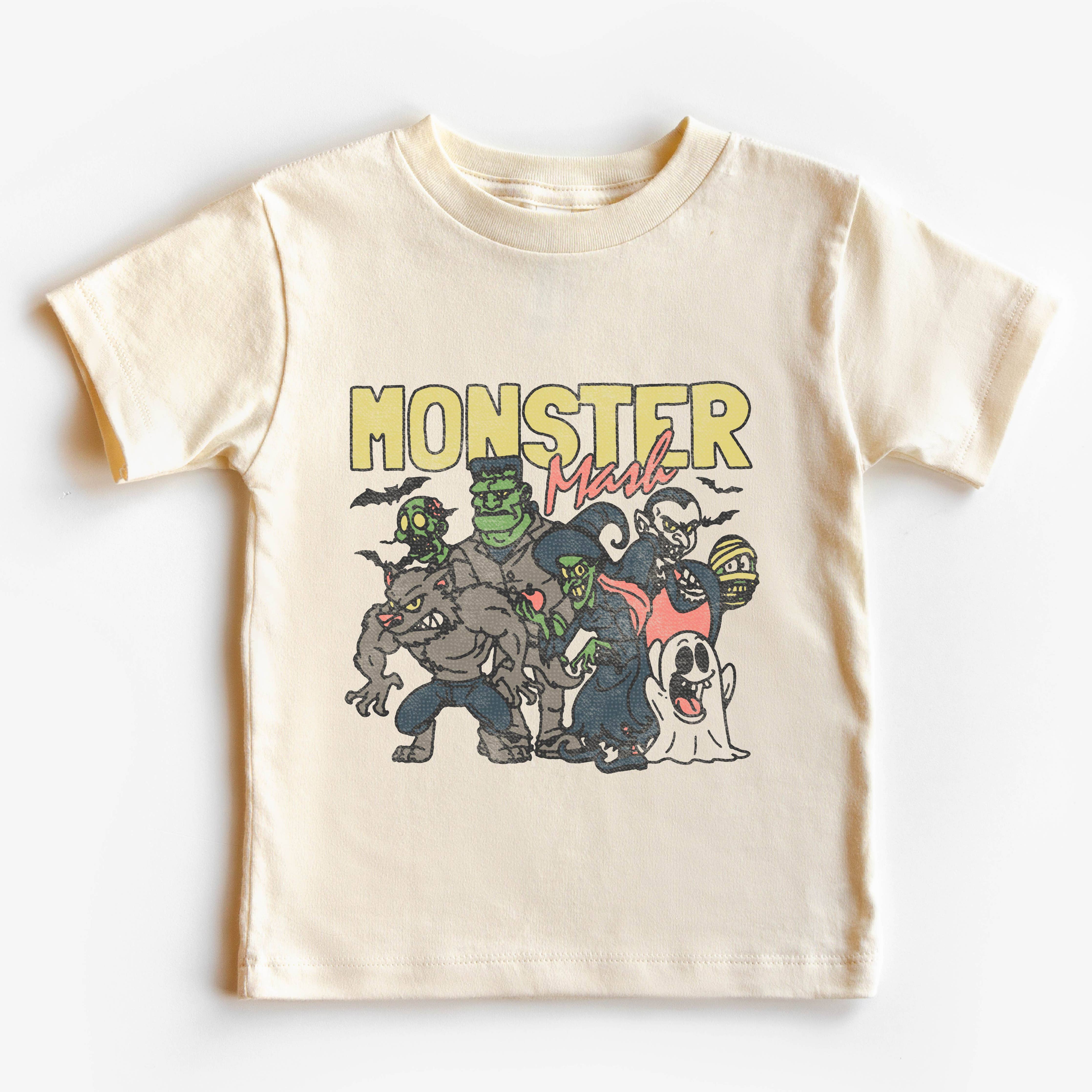 Kids Halloween Shirt Monster Graphic Tee For Toddler