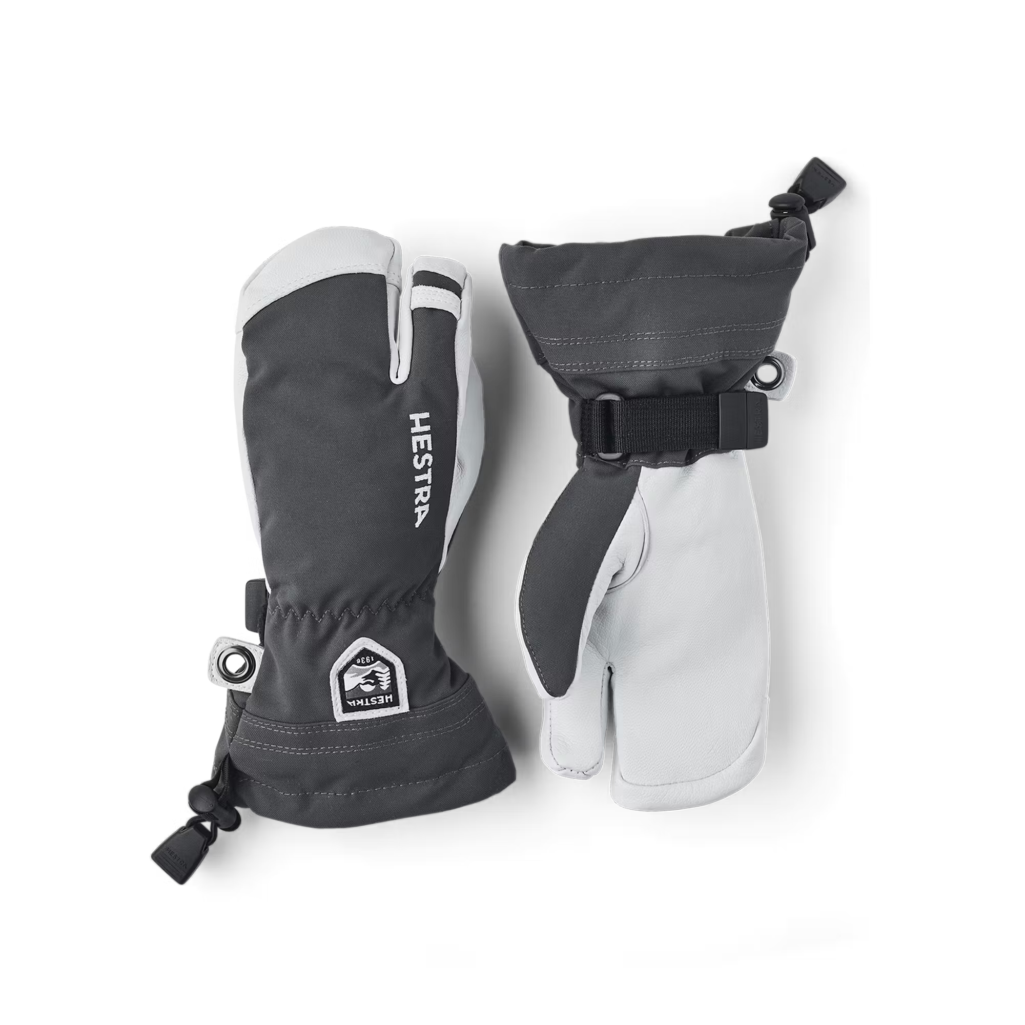 Hestra Army Leather Heli Ski Jr 3 Finger 'Trigger' Mitts