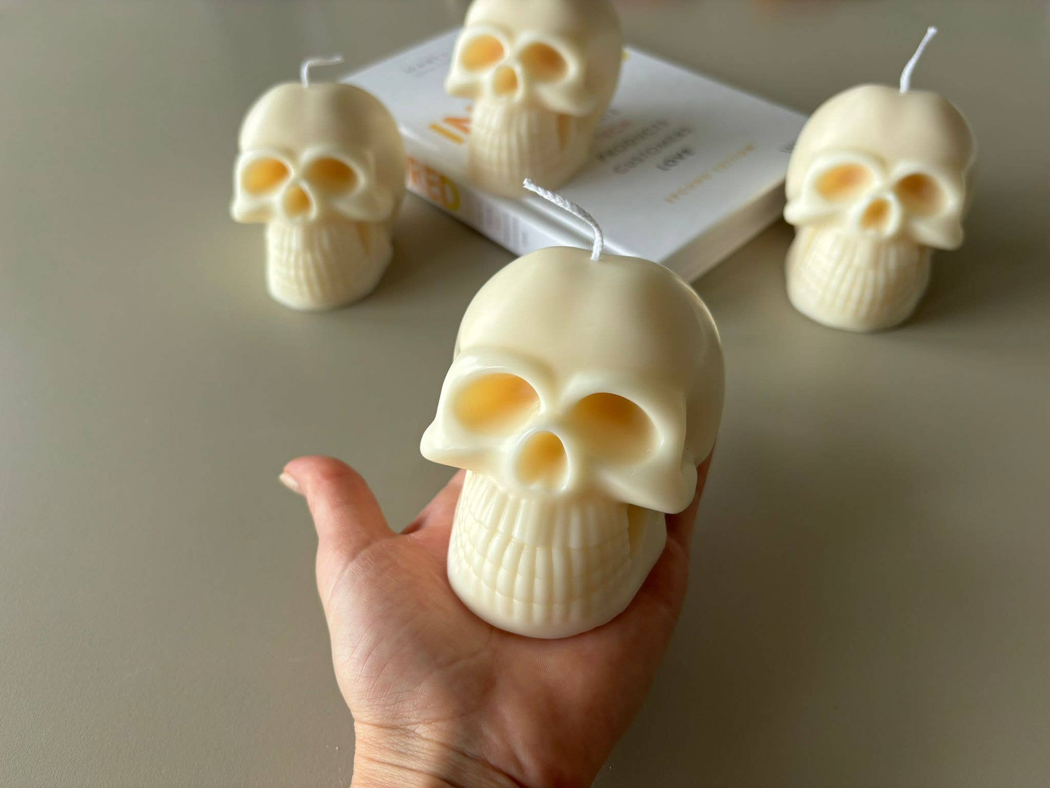 Skull Halloween Soy Candle