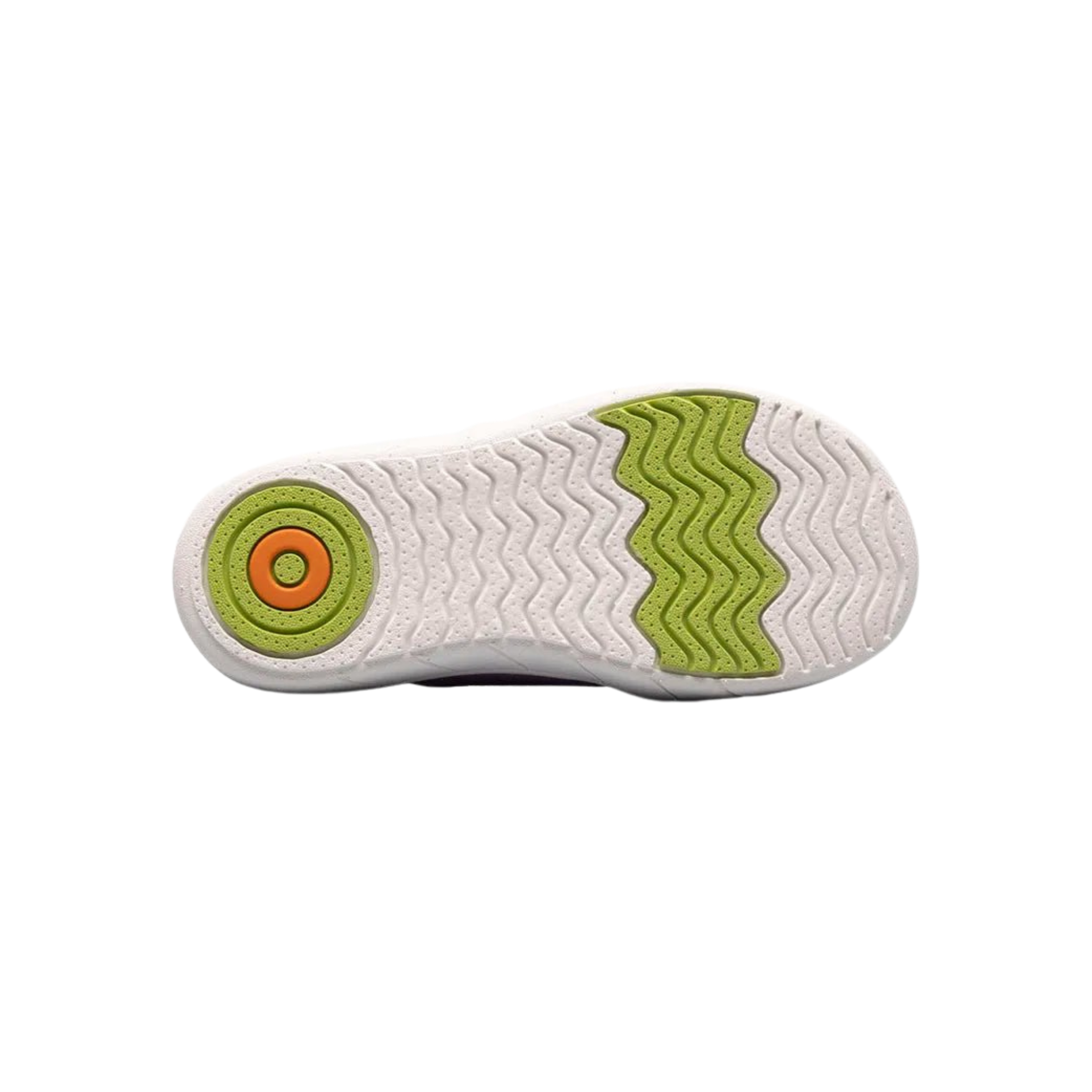 Bottom sole of BOGS Kicker II slip-on shoes in Purple with durable traction outsole 