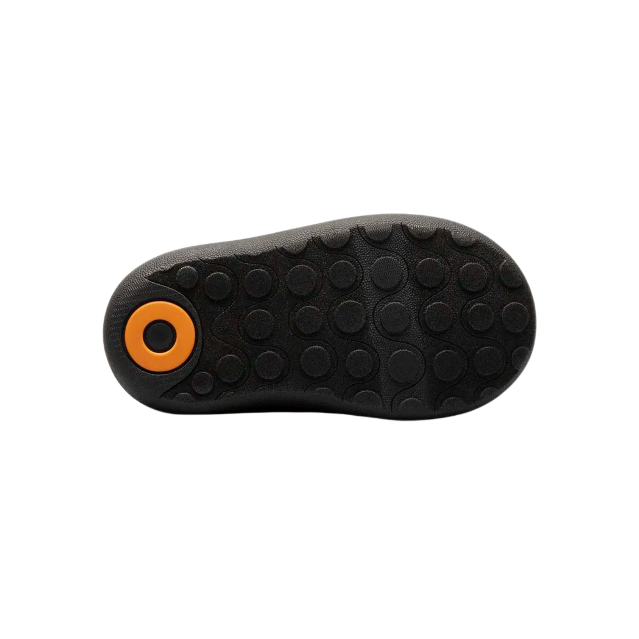 Bottom sole of BOGS waterproof rain boots in Tonal Leopard with durable tread