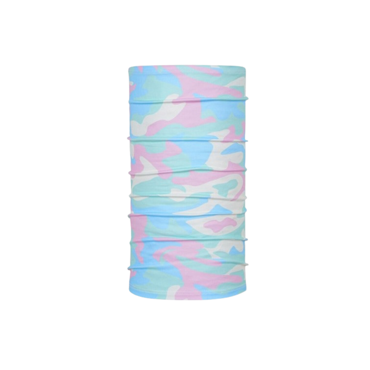 BlackStrap Kids Therma Tube dual-layer neck gaiter in Pastel Camo design with four-way stretch, moisture-wicking fabric and UPF 50+ protection for ages 2 to 7