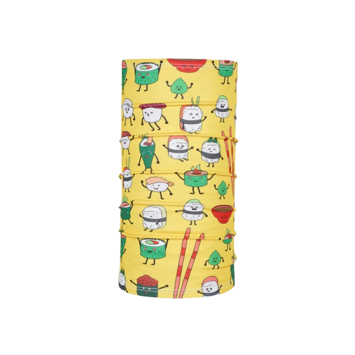 BlackStrap Kids Therma Tube dual-layer neck gaiter in Sushi Gold design with four-way stretch, moisture-wicking fabric and UPF 50+ protection for ages 2 to 7