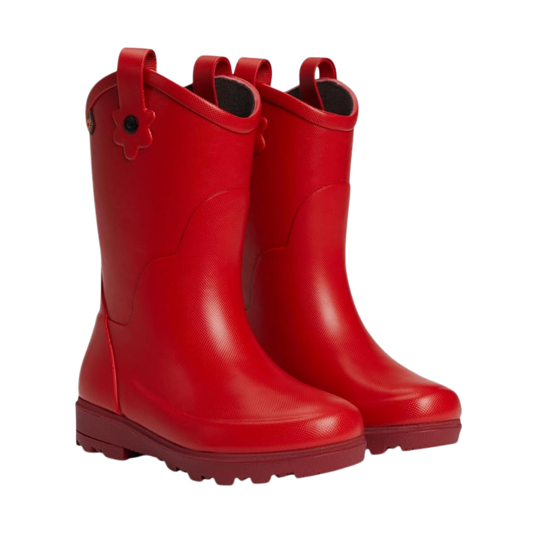 Side profile of BOGS Lil Jolene Western waterproof rain boots