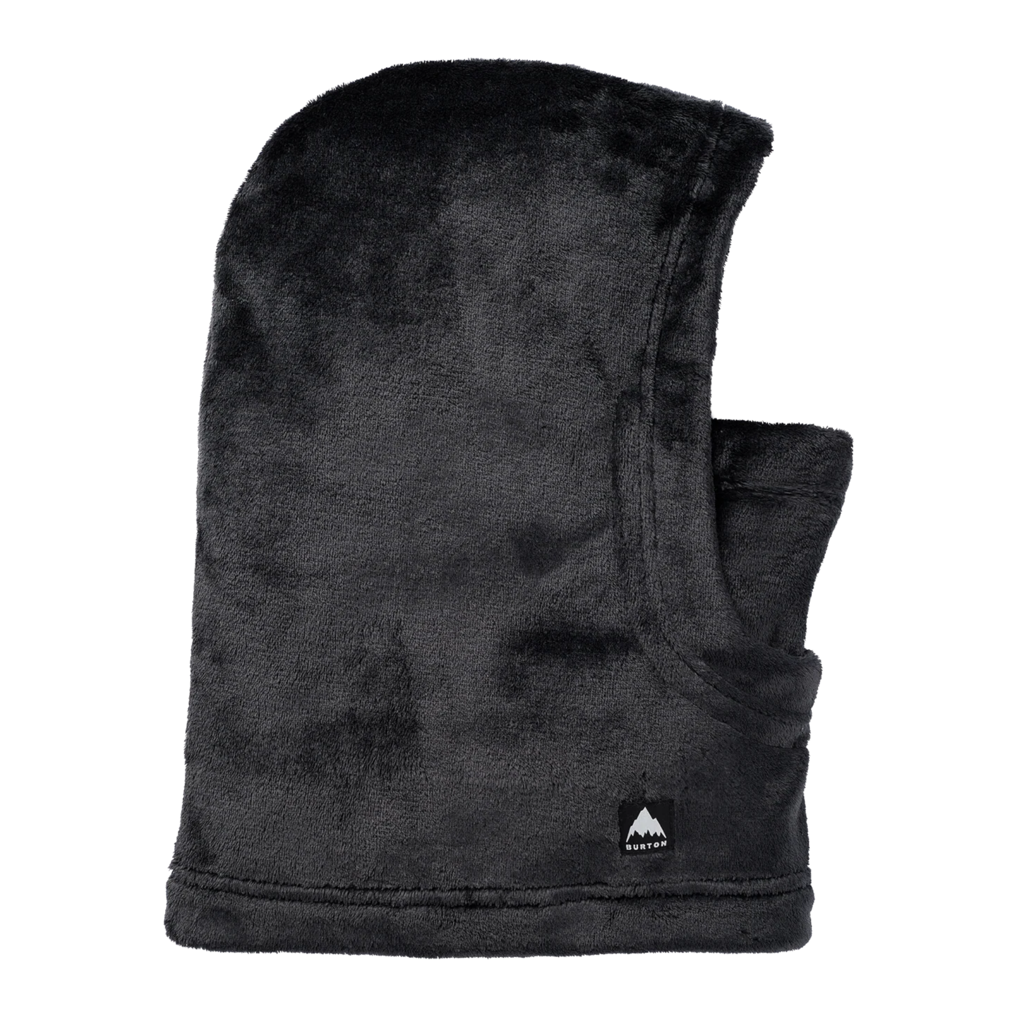 Burton Kids Cora Hood in True Black design with 100% recycled polyester DRYRIDE Thermex shaggy fleece