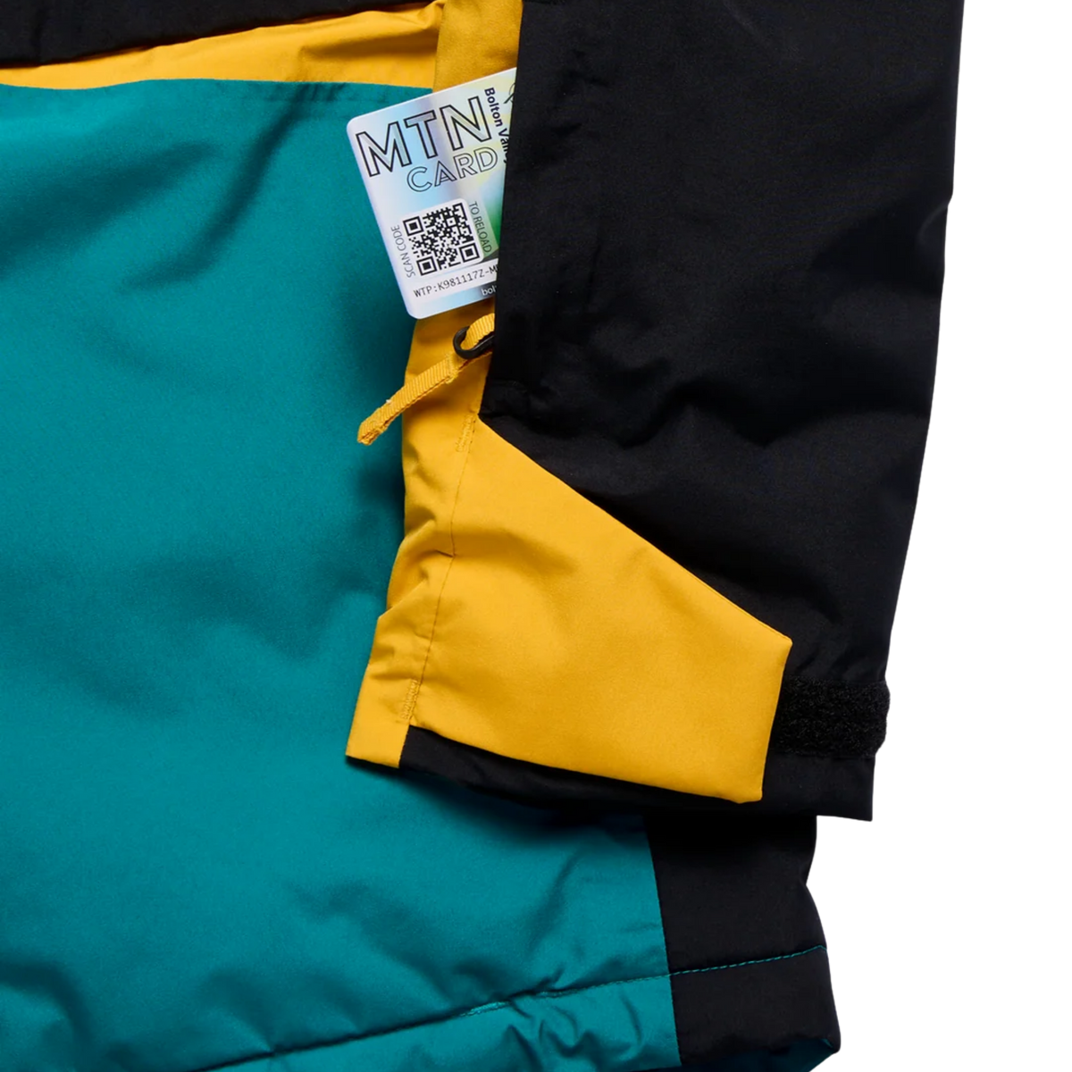 Burton Kids GORE-TEX Powline Jacket zippered sleeve pass pocket for convenient lift-ticket access