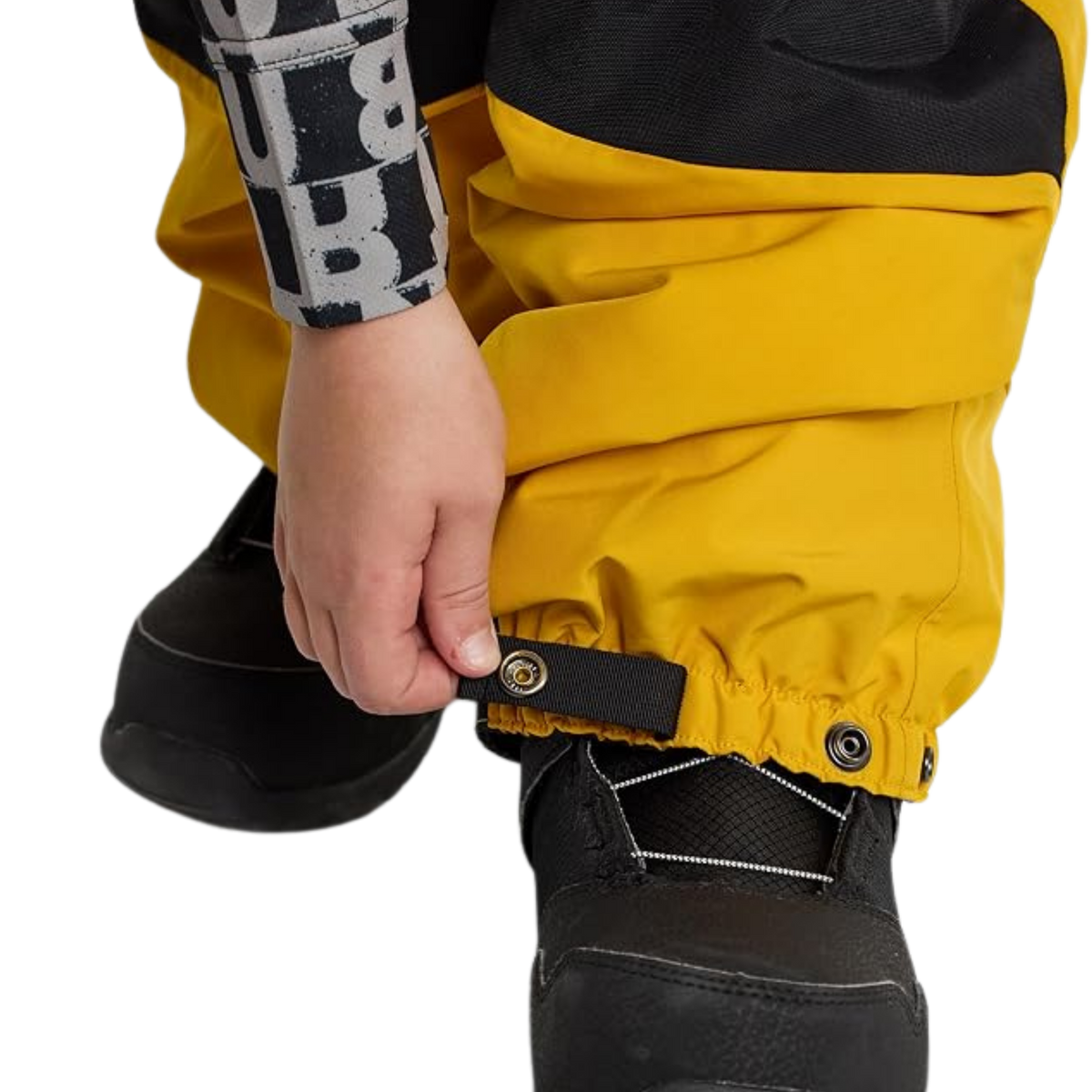 Burton Kids Powline GORE-TEX Bib Pants with anti-scuff snap-adjust elasticized cuffs for added durability